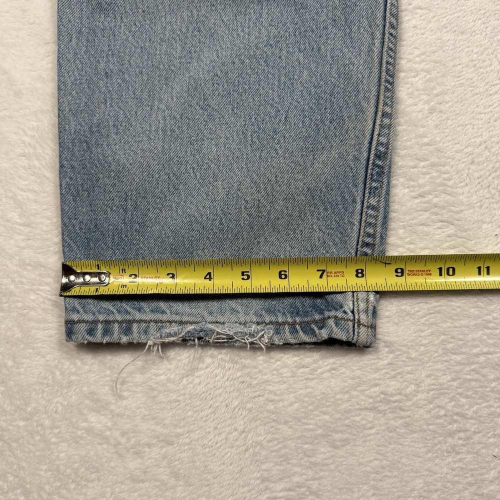 Levis Jeans Mens 36x30 Blue Relaxed Fit Straight Leg Vintage Flaws - Picture 15 of 16